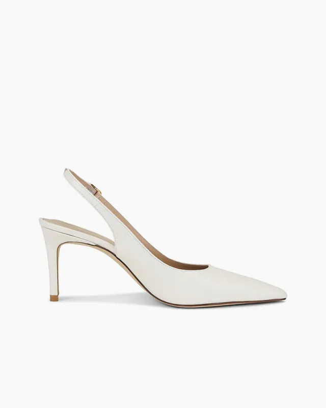 Women‘s Minimalist Pointed Toe Slingback Heels Pumps sold by Larosa