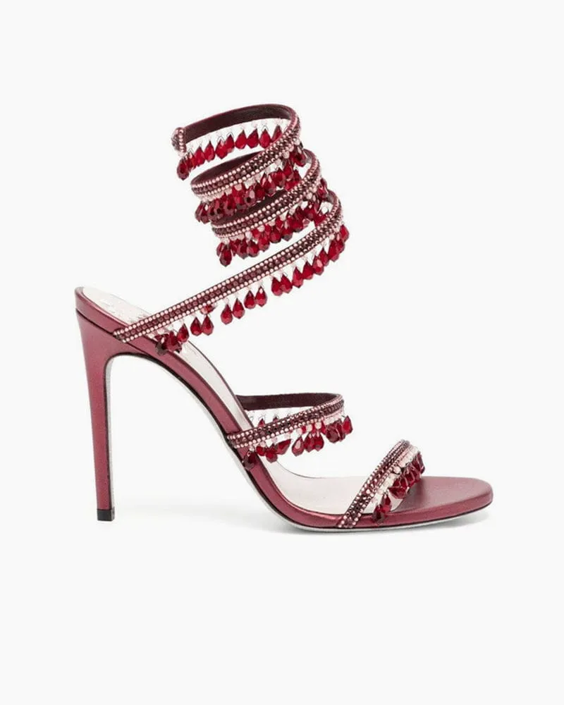 Women's Crystal Chandelier Sandals sold by Larosa