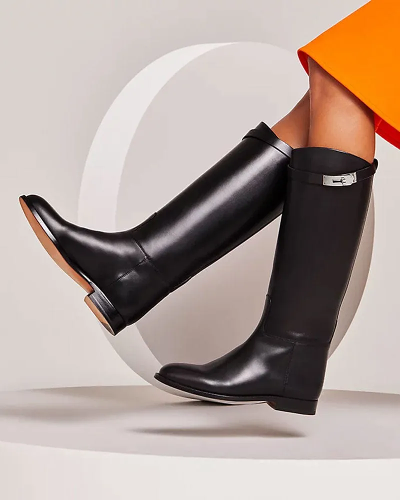 Women's Box Calfskin Knee High Boots sold by Larosa product image thumbnail 5