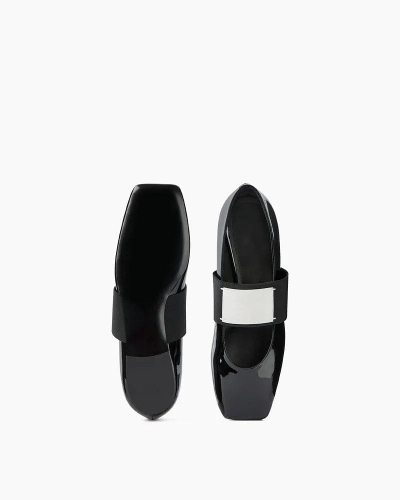 Women's Textured Square Ballet Flats sold by Larosa product image thumbnail 3