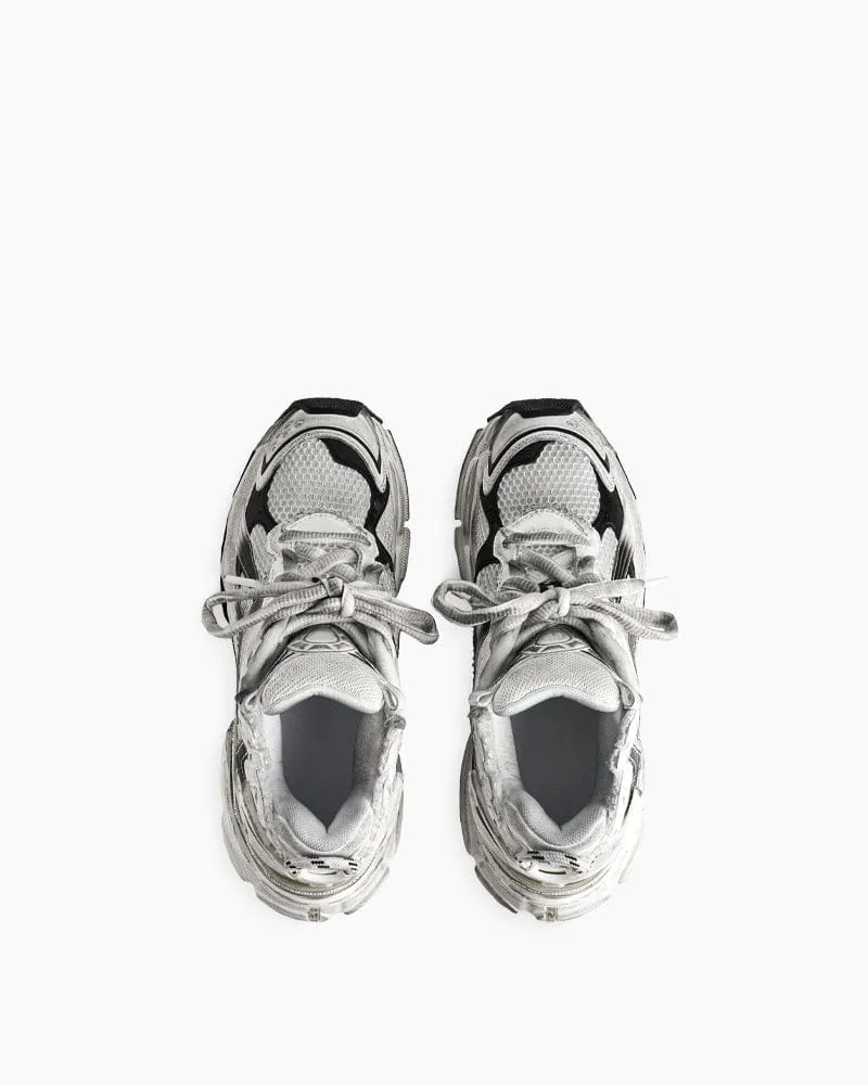 Men's Futuristic 90s-Style Chunky Mesh Low-Top Sneakers sold by Larosa product image thumbnail 5