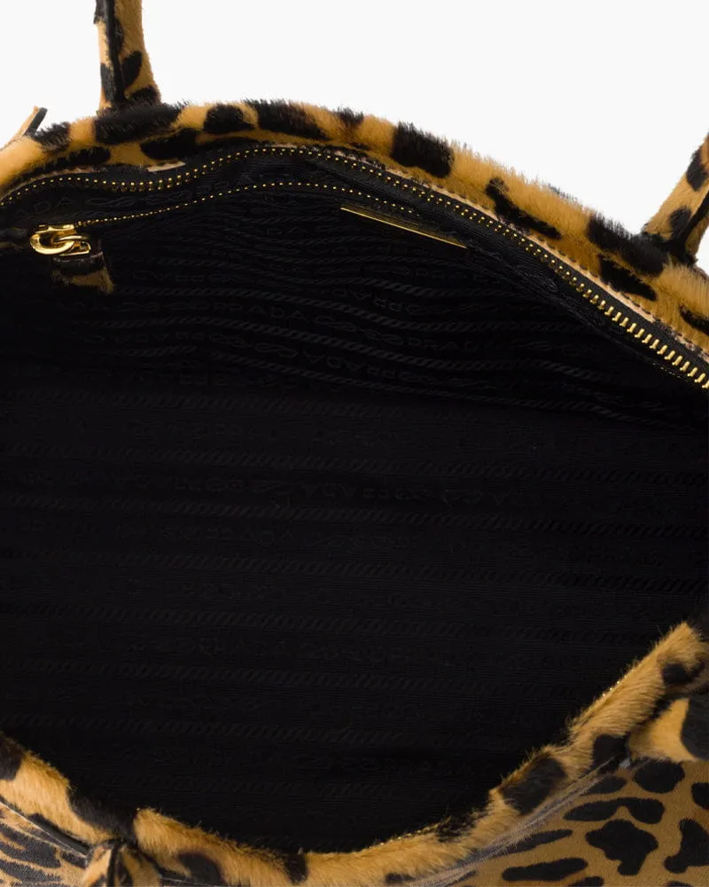 (Pre-sale)Large Leopard Print Calf Hair Tote Bag with Buckle Detail sold by Larosa product image thumbnail 4