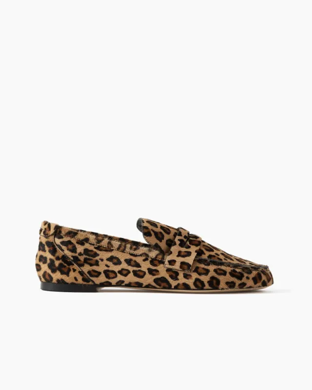 (Pre-sale)Leopard-Print Calf Hair Loafers sold by Larosa