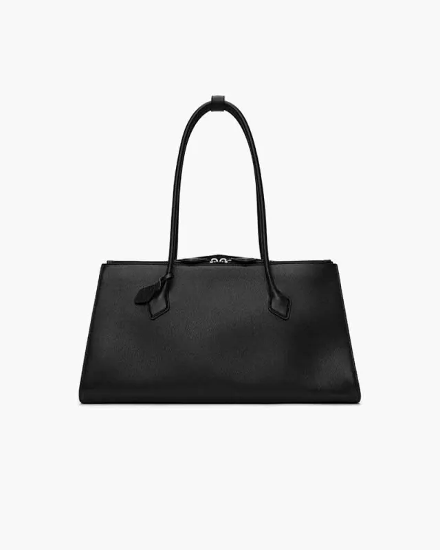 Slim Leather Shoulder Bag Structured Shape sold by Larosa