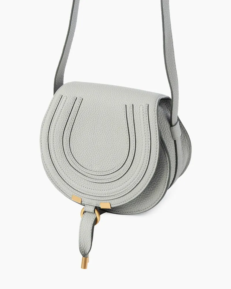 Small Leather Saddle Bag Curved Flap sold by Larosa product image thumbnail 3