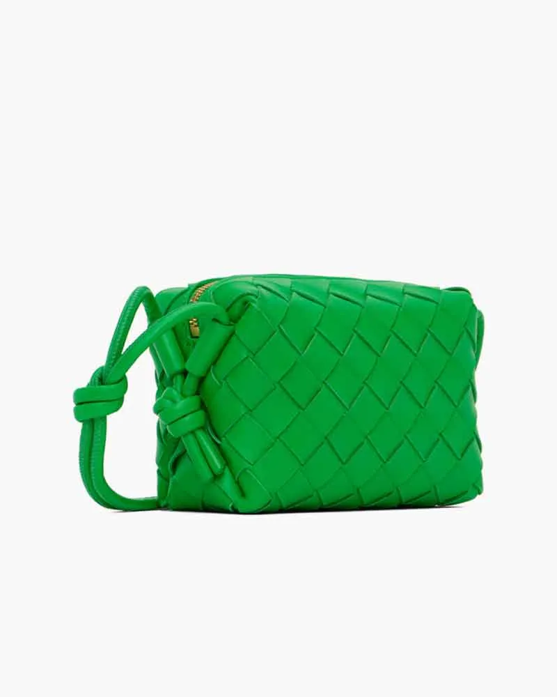 Small Green Crossbody Purse Zip Closure sold by Larosa product image thumbnail 4