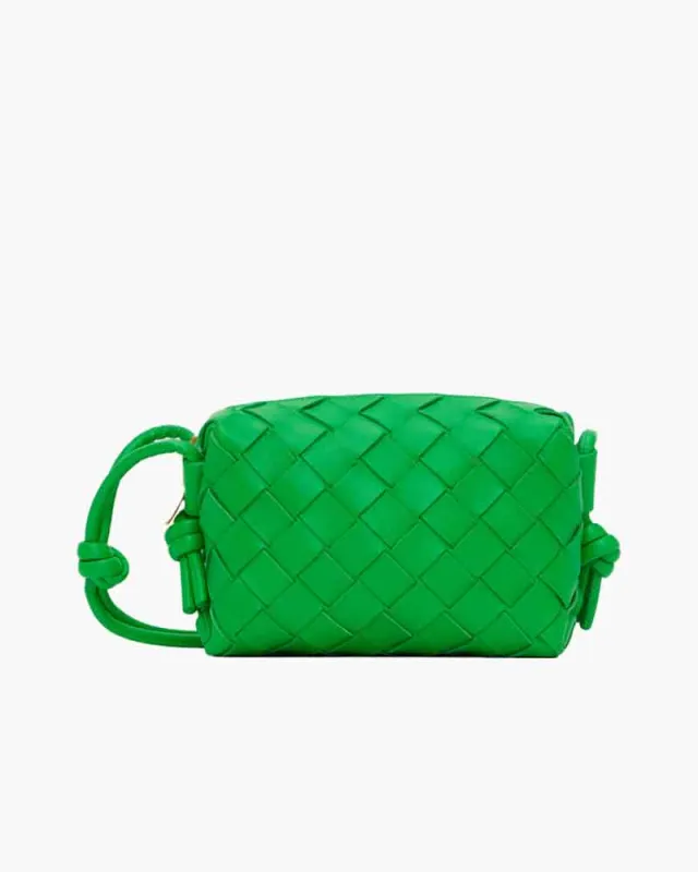 Small Green Crossbody Purse Zip Closure sold by Larosa