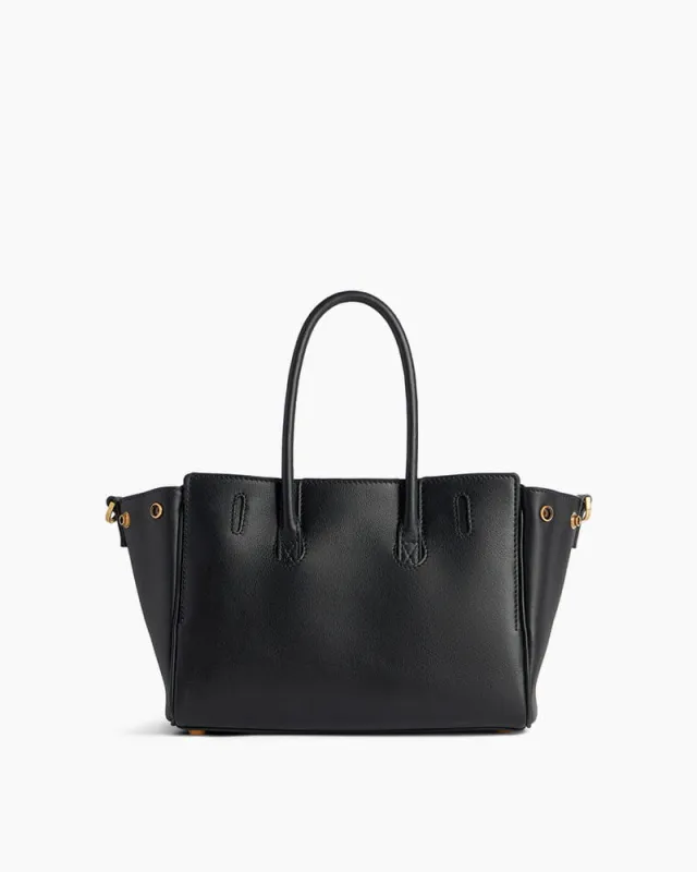Medium Bel Air Carry All Bag - Black Smooth Leather sold by Larosa