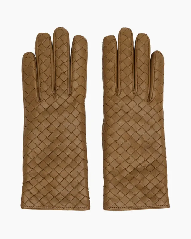 Luxury Woven Palm Genuine Leather Gloves sold by Larosa