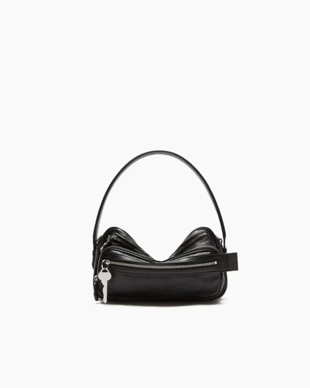 Multi Pocket Leather Shoulder Bag Zip Details sold by Larosa