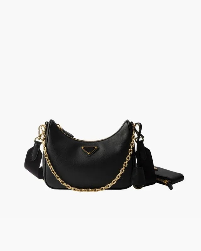 2005 Re-edition Saffiano Leather Bag made by Larosa