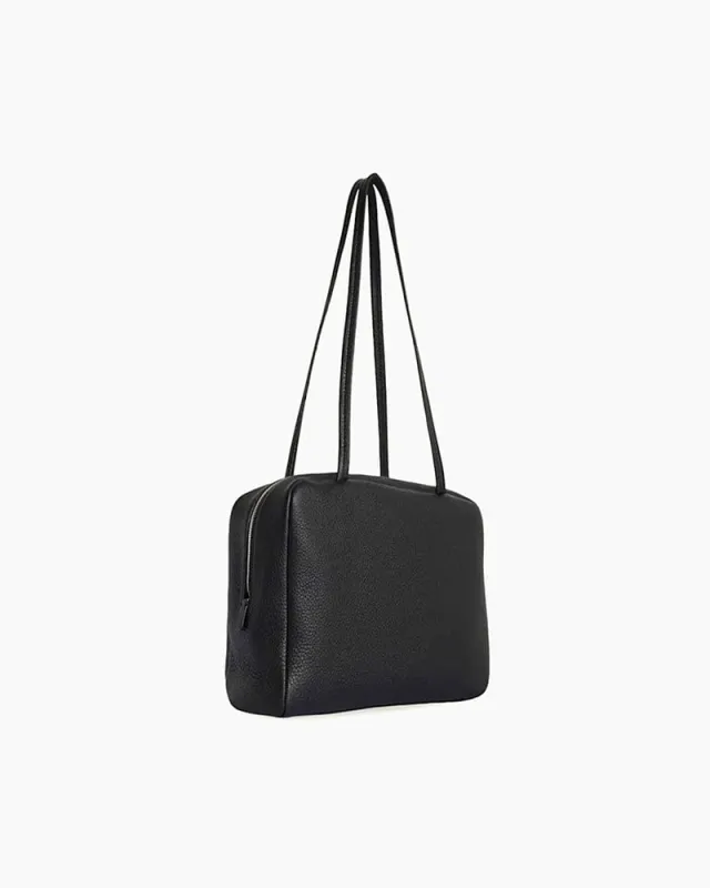 Astra Leather Bowling Bag in Tan sold by Larosa