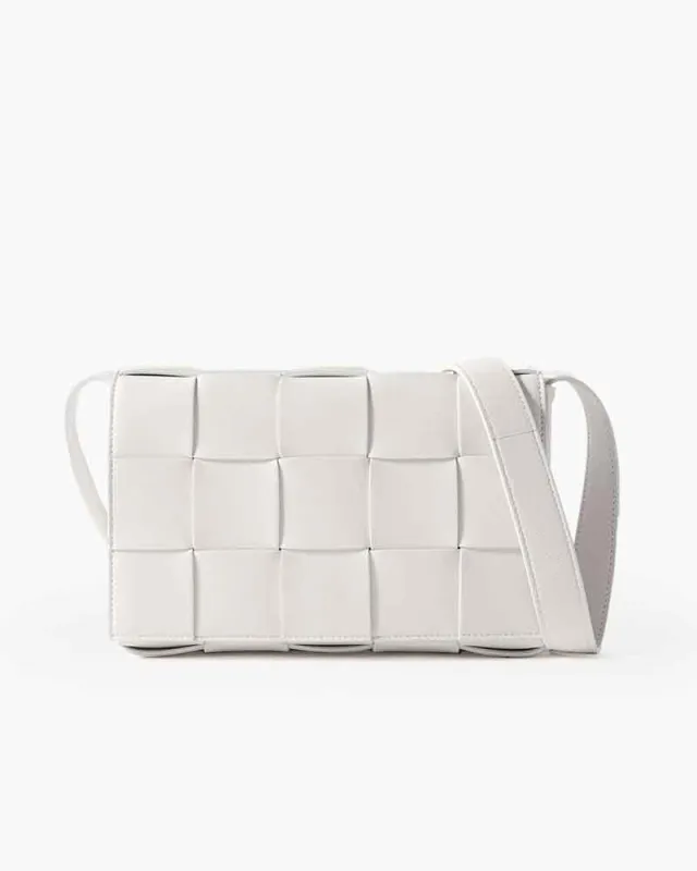 Medium Intrecciato Leather Crossbody Bag sold by Larosa