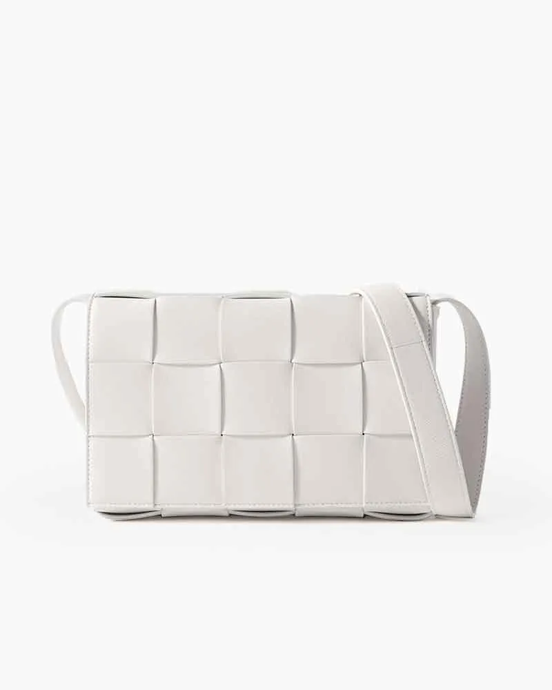 Medium Intrecciato Leather Crossbody Bag sold by Larosa