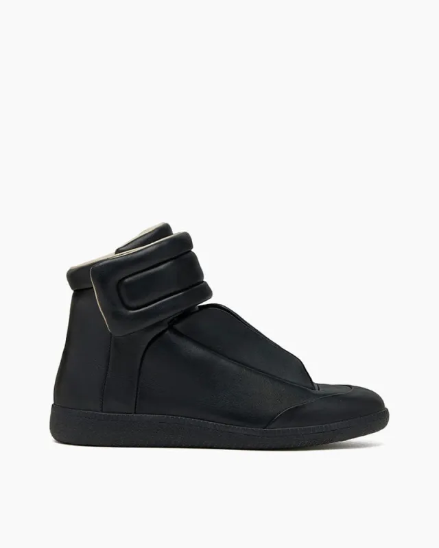 Men's Leather High-Tops for Avant-Garde Streetwear Looks made by Larosa