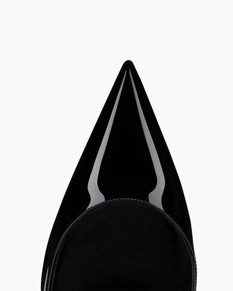 Black Patent Pumps for Executive Power Dressing sold by Larosa product image thumbnail 3