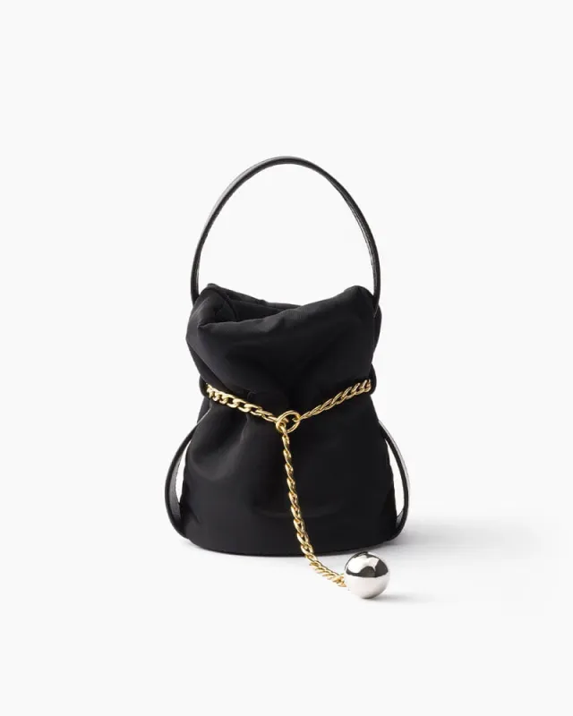 Mini Re-Nylon Bucket Bag for Minimalist Art Gallery Visits sold by Larosa