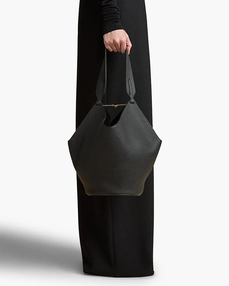 Black Leather Tote for Minimalist Art Gallery Visits sold by Larosa product image thumbnail 5