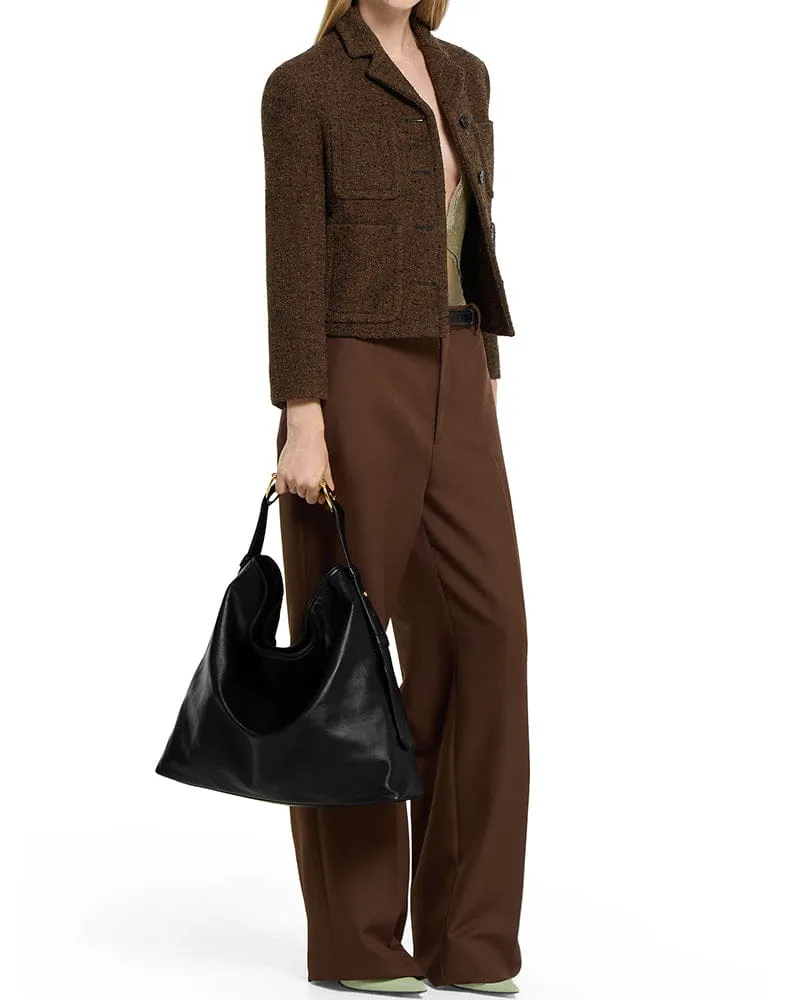 Black Leather Horsebit Tote for Stylish Business Travel sold by Larosa product image thumbnail 3