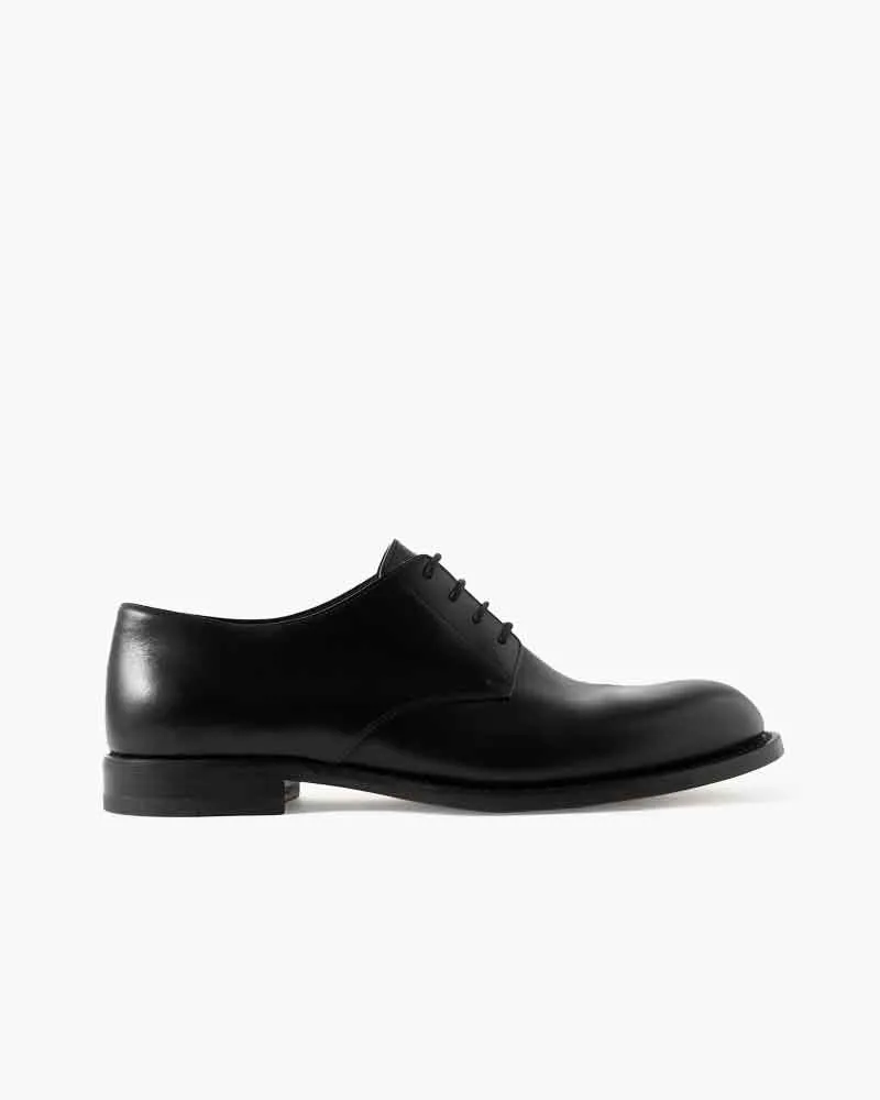 Minimalist Styling Polished Calfskin Derby Seamless Molded Upper sold by Larosa