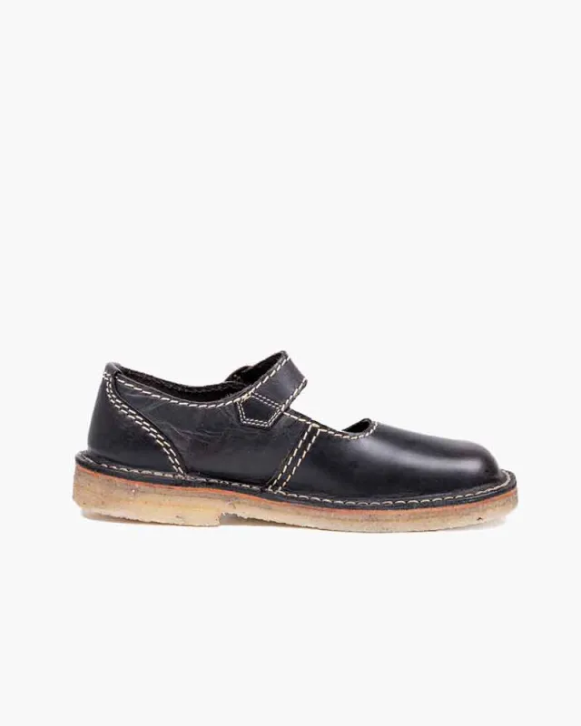 Women's Retro Academic Leather Mary Janes sold by Larosa