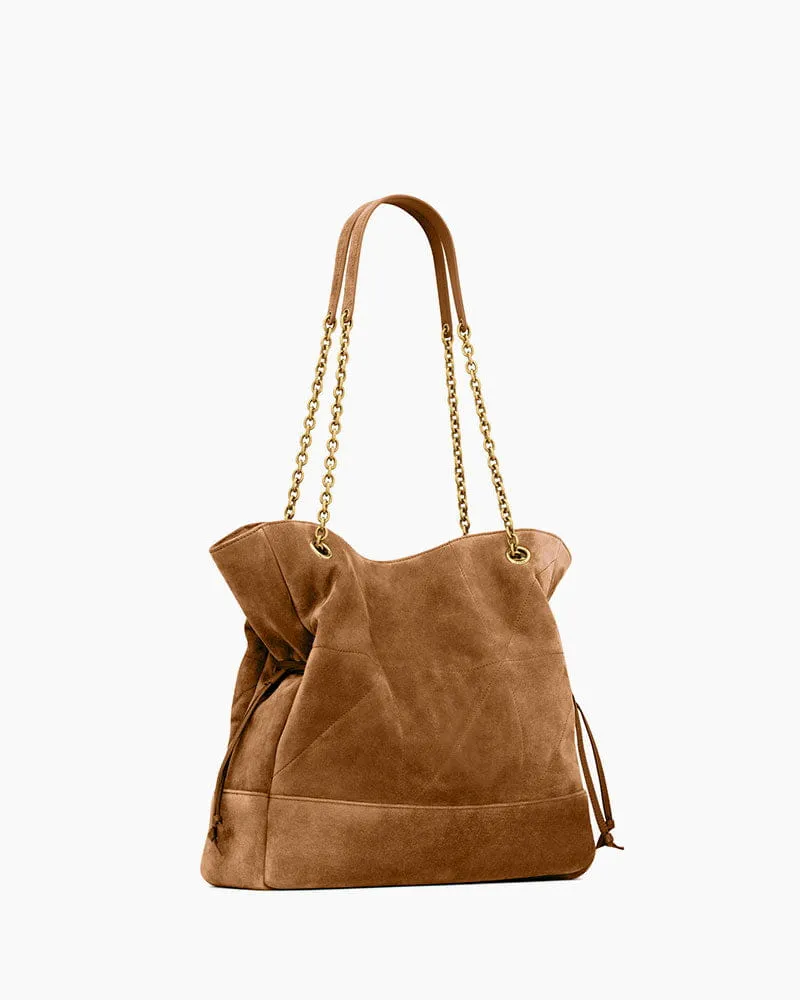 Women's Parisian Chic Slouchy Suede Shopper sold by Larosa product image thumbnail 4