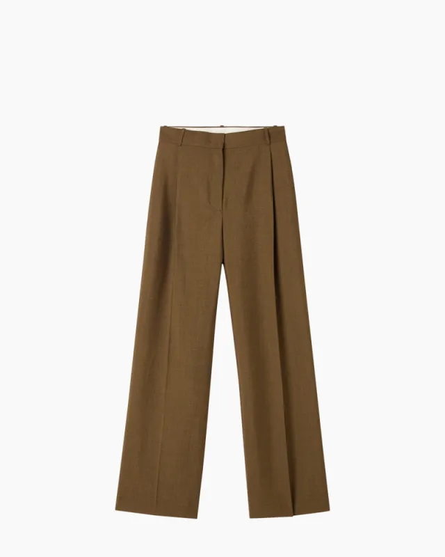(Pre-sale) Women's Urban Chic Woven Structured Wool Trousers sold by Larosa