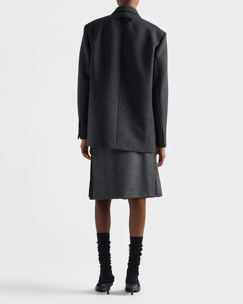 (Pre-sale) Women's Urban Chic Cut Chevron Jacket with Three-Button Closure sold by Larosa product image thumbnail 3