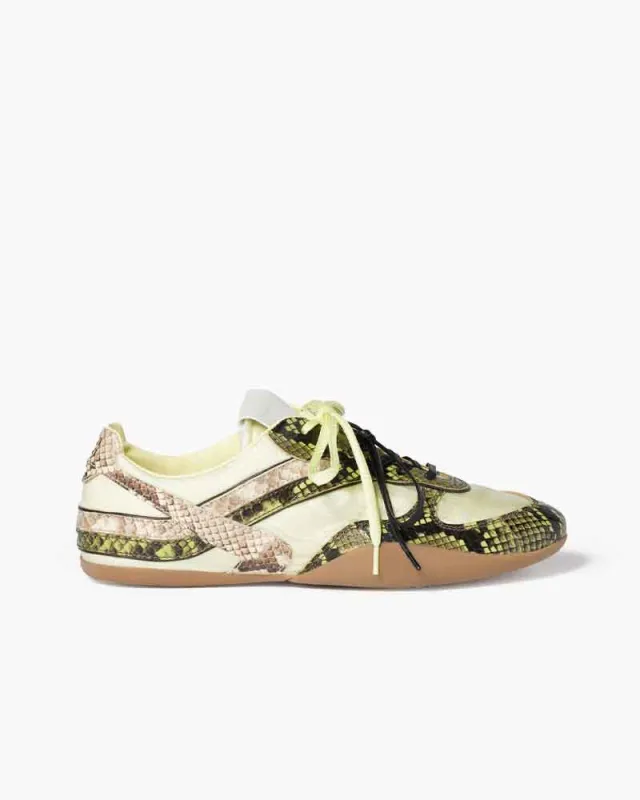 (Pre-sale)Women's City Stroll Distressed-Effect Leather Sneakers made by Larosa