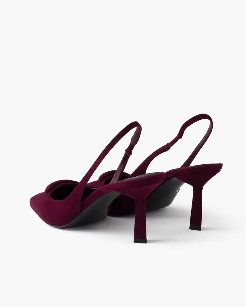 Women's Elegant Soiree Sophisticated Suede Kitten Heels sold by Larosa product image thumbnail 4