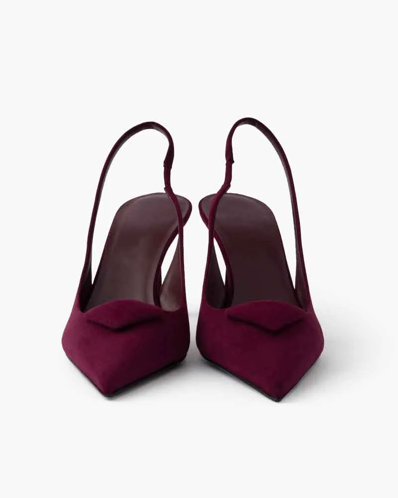 Women's Elegant Soiree Sophisticated Suede Kitten Heels sold by Larosa product image thumbnail 5