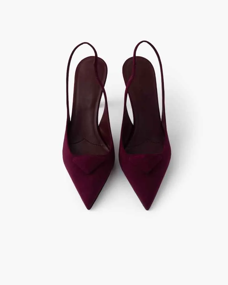 Women's Elegant Soiree Sophisticated Suede Kitten Heels sold by Larosa product image thumbnail 3