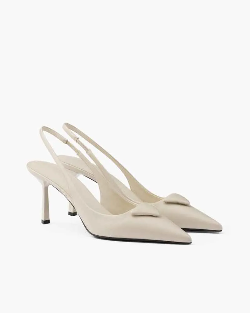 Women's Urban Sophisticate Sleek Patent Kitten-Heel Slingbacks sold by Larosa product image thumbnail 2