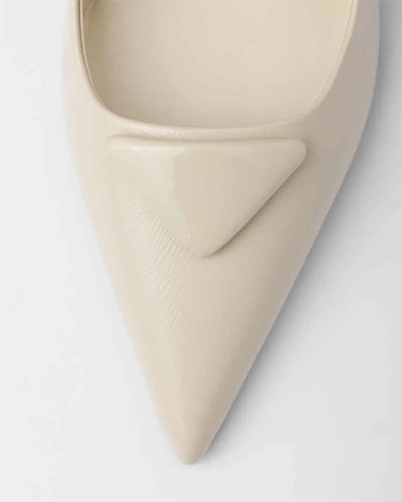 Women's Urban Sophisticate Sleek Patent Kitten-Heel Slingbacks sold by Larosa product image thumbnail 5