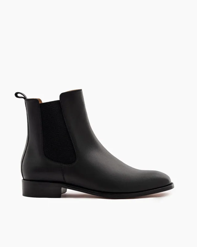 Women's All-Weather Transit Durable Chunky-Sole Chelsea Boots made by Larosa