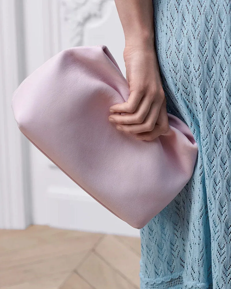 Women's Romantic Date Rose Pink Genuine Leather Bow Bag sold by Larosa product image thumbnail 2