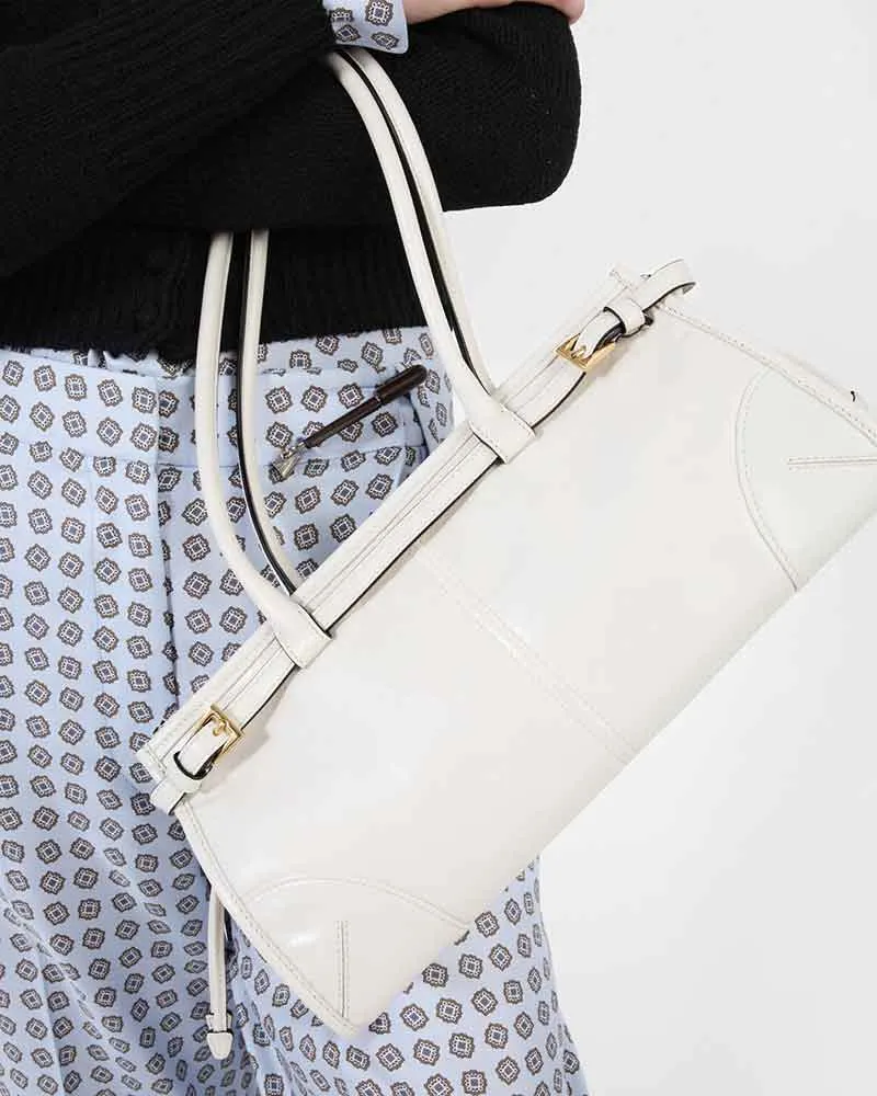 Women's Business Commute Structured Medium Leather Handbag sold by Larosa product image thumbnail 5