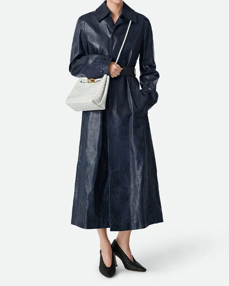 Women's Business Commute Woven Leather Top-Handle Bag sold by Larosa product image thumbnail 2