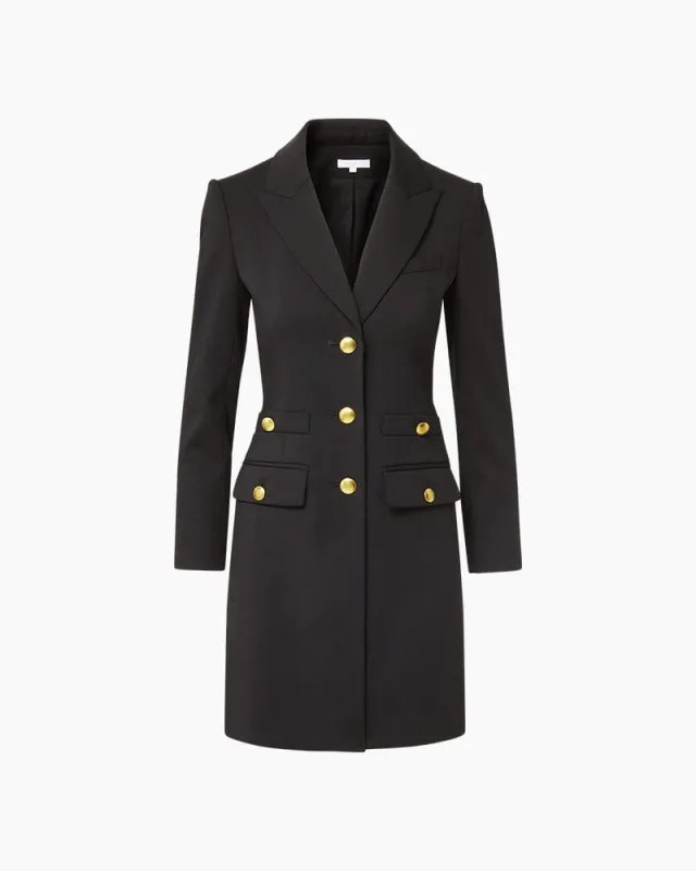 (Pre-sale)Women's Office Chic Tailored Stretch Wool Blazer Dress sold by Larosa