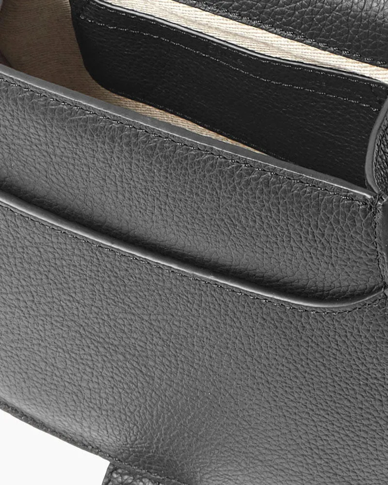 Vespera Mini Textured Leather Saddle Bags sold by Larosa product image thumbnail 4
