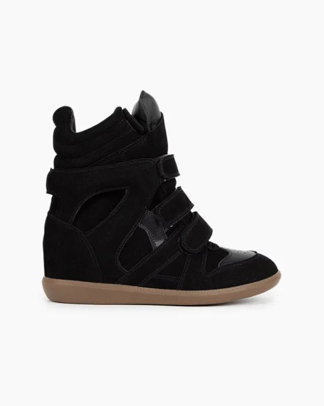 Bekett Suede and Leather High-Top Trainer sold by Larosa