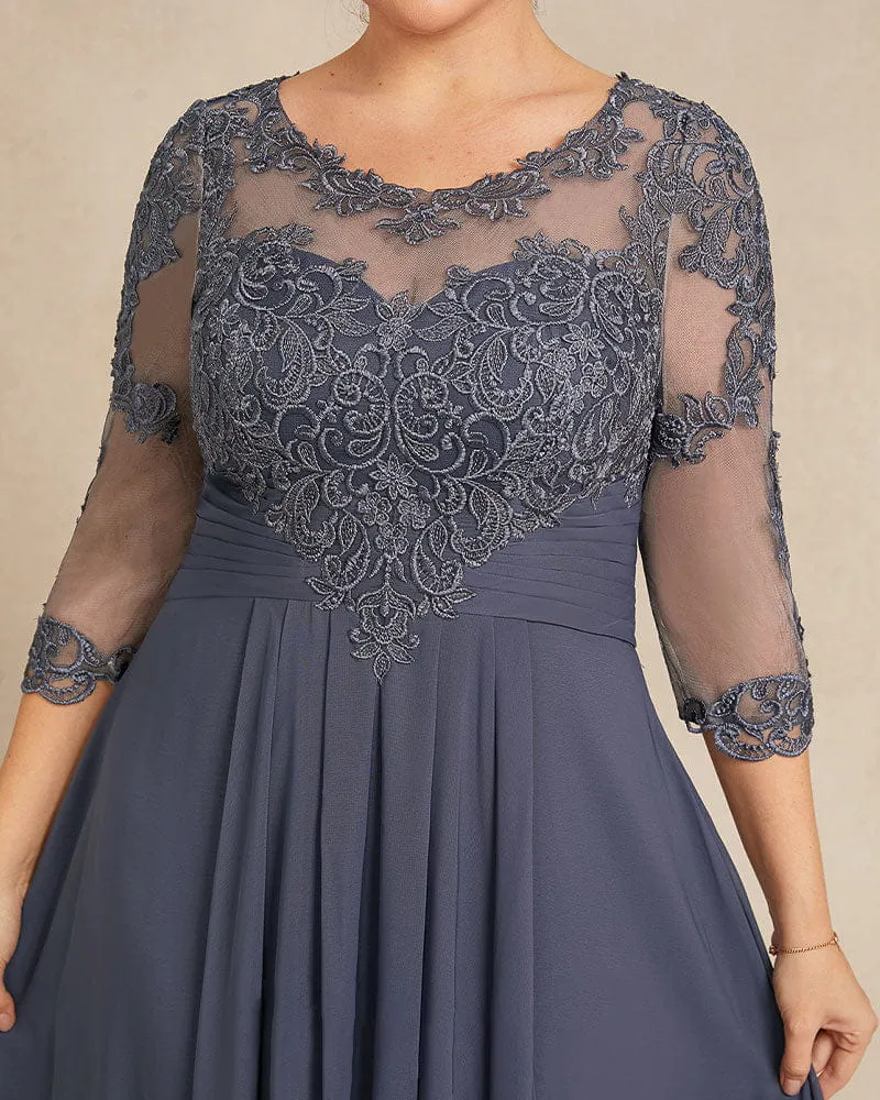 Women's Grand Wedding Ceremony Lace Chiffon Dresses sold by Larosa product image thumbnail 5