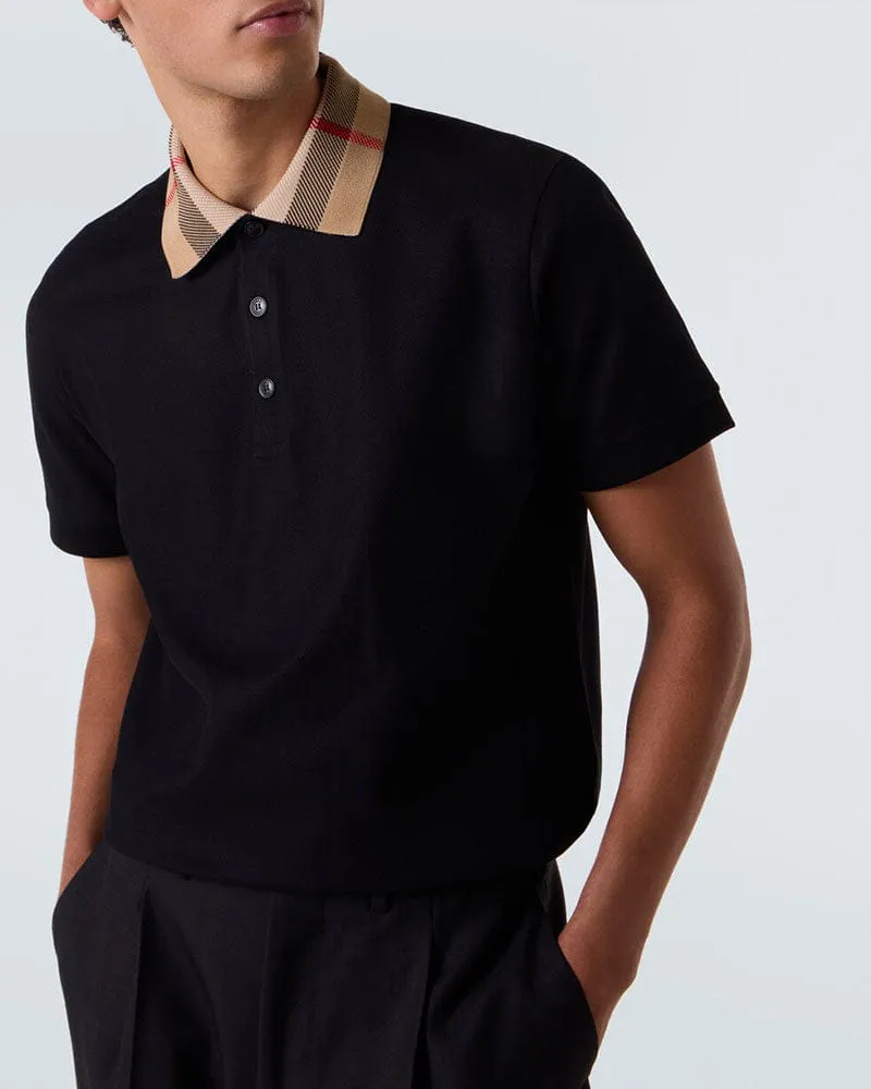Men's Resort Vacation Breathable Check Polo sold by Larosa product image thumbnail 4