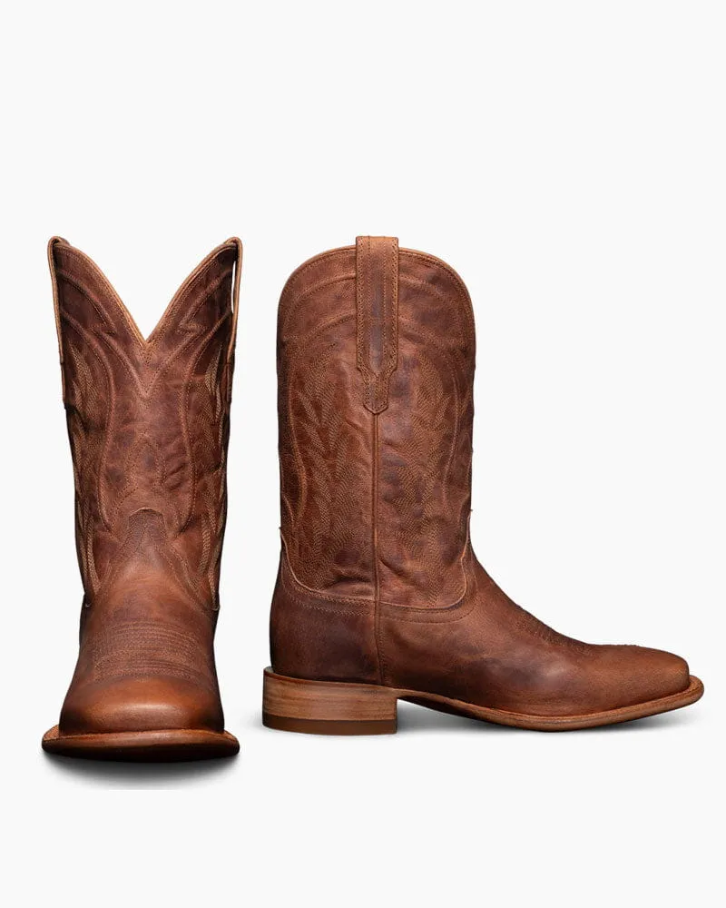 Men’s Country Concert Leather Square-Toe Western Boots sold by Larosa product image thumbnail 2