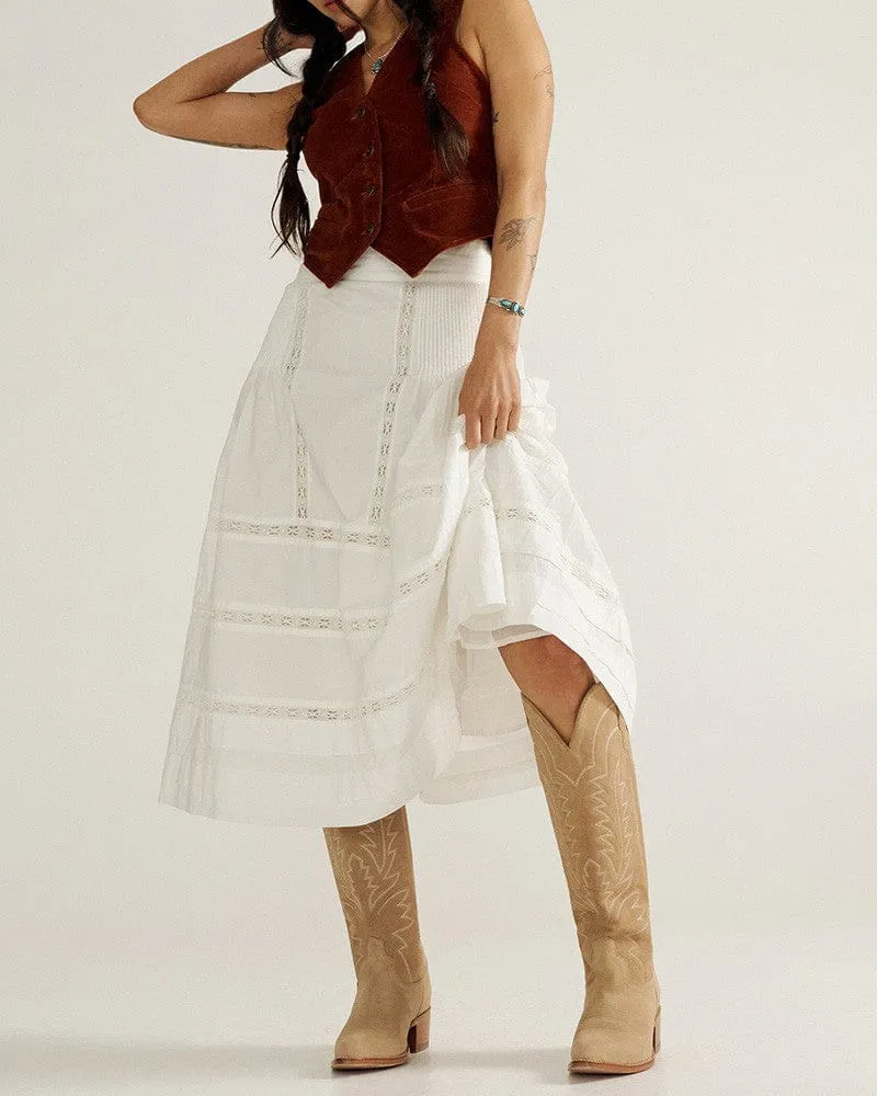 Women’s Vacation Ready Suede Tall Western Boots sold by Larosa product image thumbnail 4