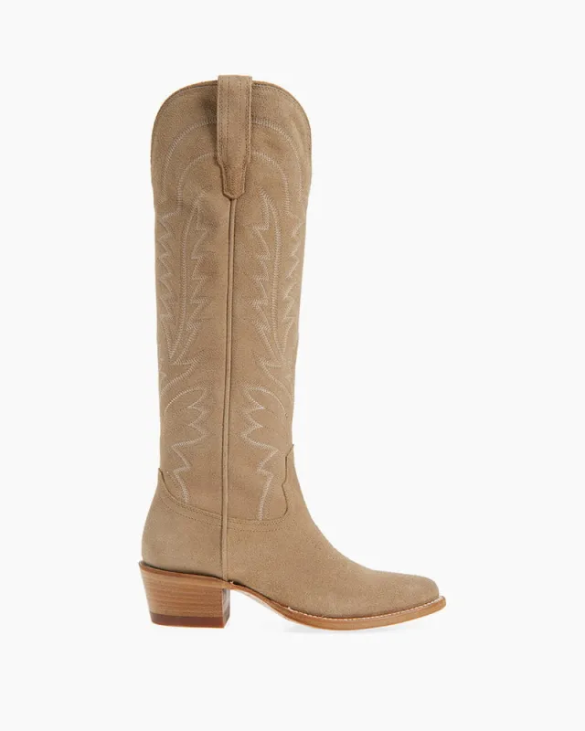 Women’s Vacation Ready Suede Tall Western Boots made by Larosa