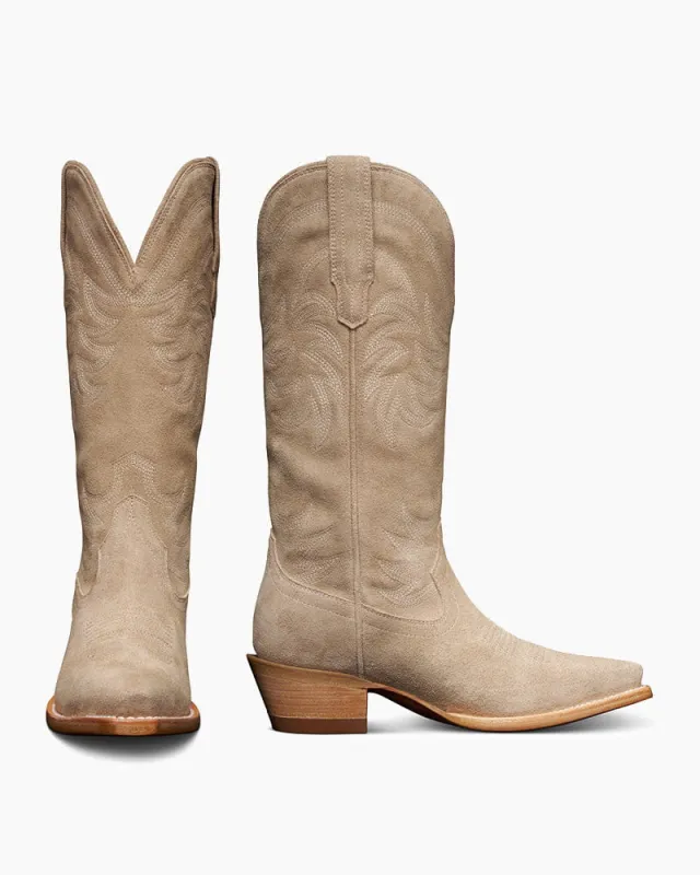 Women’s Vacation Ready Suede Western Boots made by Larosa