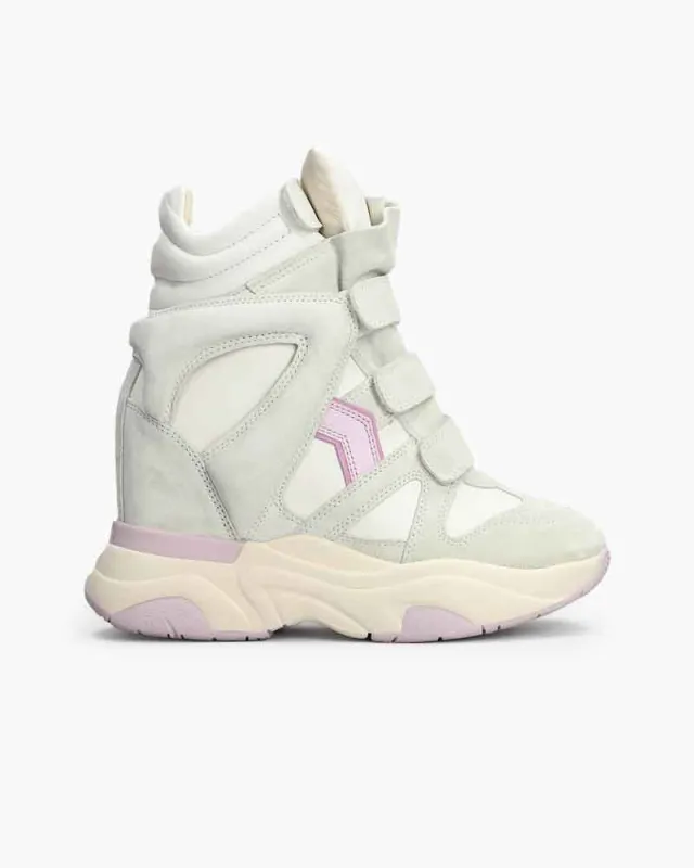 Women's High-Rise Office Balskee Leather Sneakers sold by Larosa