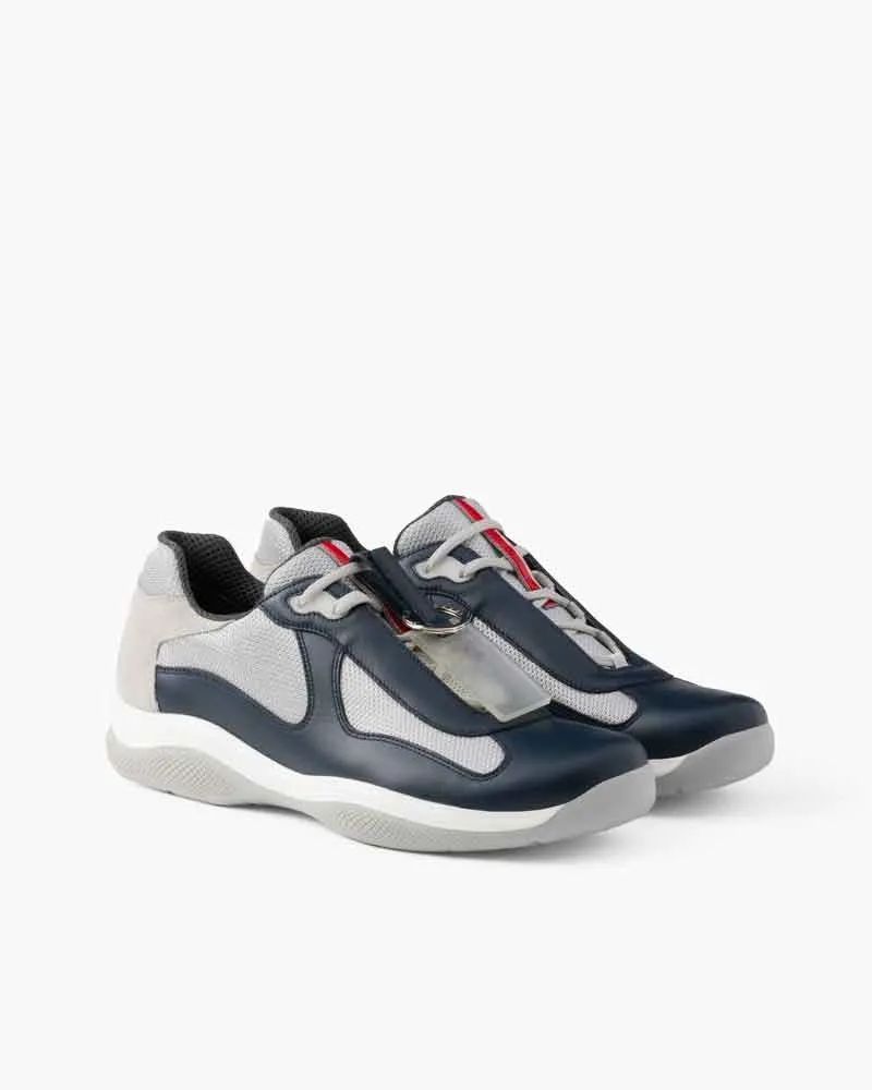 Men’s Daily Commute Navy Leather Mesh Sneakers sold by Larosa product image thumbnail 4