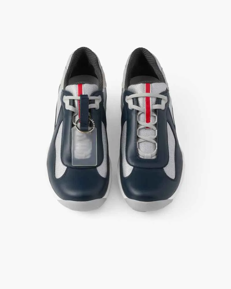 Men’s Daily Commute Navy Leather Mesh Sneakers sold by Larosa product image thumbnail 2